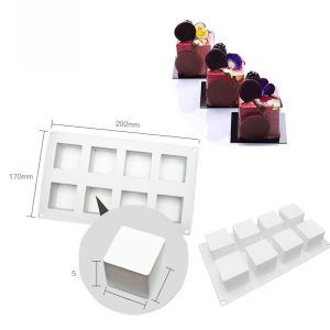 แม่พิมพ์อบเค้กแบบ 3 มิติ รูปหัวใจ เรขาคณิต 9 ช่อง กลม ลูกบาศก์ ขนมหวานฝรั่งเศส อุปกรณ์ทำเค้กแบบยูนิวัล