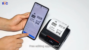 BYC MALL เครื่องปริ้นไร้หมึกไซส์มินิ 3 Inch Portable Thermal Label / Receipt Printer รุ่น: HOP-HQ300