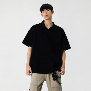 Ears of Wheat Embroidery Loose Polo Shirt