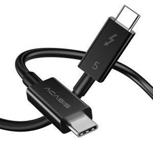 Acasis Thunderbolt 5 Cable 80Gbps Data 120Gbps Video 240W Charging Dual 8K Display Support for MacBook Pro Studio Windows Laptops and Gaming Monitors