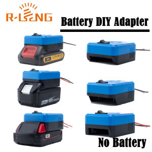1pcs DIY Adapter Converter Base For Makita /DeWalt/Milwaukee 18V Lithium Battery With switch 14AWG Silicone Wire for Rc Car Use