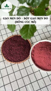 Gạo men đỏ 100g bột và hạt tùy chọn hồng cúc mễ - Chợ Thảo Dược Việt
