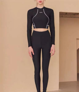 ชุดดำน้ำ ชุดว่ายน้ำแขนยาว ชุดดำน้ำผู้หญิง ป้องกันแสงแดด ขายาว กันUV 005 ชุดดำน้ำแขนยาว ชุดดำน้ำผู้หญิงแขนยาว - Lazada