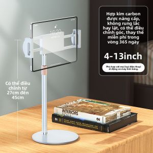 KUMENG | Giá Đỡ Đa Năng Cho Điện Thoại & Máy Tính Bảng Thân Thép Carbon Cao 1.4m Xoay 360°