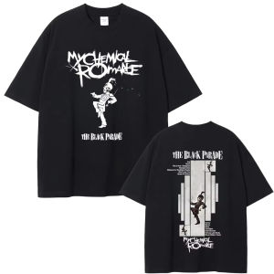 My Chemical Romance The Black Parade Album Graphic T Shirts Men Women Punk Emo Rock T-shirts Male Vintage Short Sleeve top