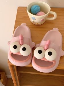 Cute Little Clown Fish Slippers Womens Indoor Anti-Slip Soft Bottom Flat Sandals Parent-Child Summer Cool Slippers