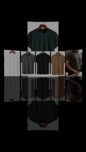 Kaos Pria Waffle Terlaris Lengan Pendek