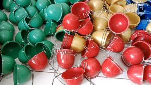 Paket Murah Isi 20 PCS Ceputuk Plastik Warna Hijau Tempat Pakan & Minum Ayam Jago Bangkok atau Burung Banyak Pilihan Warnanya