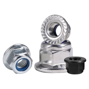 POWER&STRONG | Stainless Steel Hexagonal Flange Nylon Locking Nut