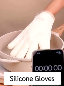 Baking Oven Gloves Non Slip Cooking Pot Holder Heat Resistant Silicone Kitchen Essential