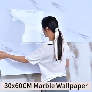 50PCS Marble Wallpaper Vinyl Kitchen Tabletop Cabinet Furniture Wallpaper Waterproof and Oilproof