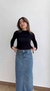 Lotus Clothing Celyn Top Atasan Knit Wanita Lengan Panjang Inner Rajut Turtleneck Baju Tali Serut