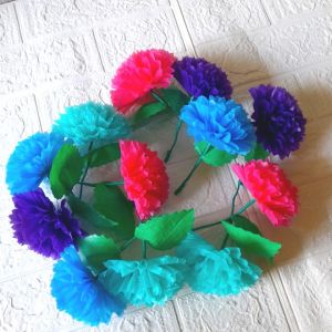 Bunga plastik kresek kelopak bunga pertangkai uk 15 cm