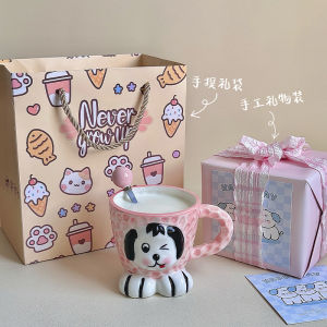 แก้วกาแฟชิ้นเล็กสุดน่ารัก แก้วดื่มนม แก้วทานอาหารเช้า เครื่องดื่ม ของขวัญวันเกิดสำหรับผู้หญิง อุปกรณ์การดื่มจากจีนแผ่นดินใหญ่