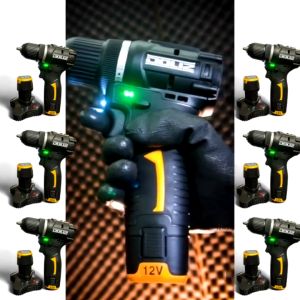 BRUSHLESS Cordless Drill 10 mm DOLIZ BD636 Bor Baterai 12Volt BolakBalik 12V BD 636