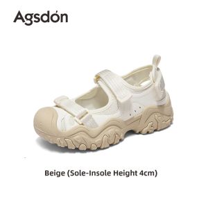 Agsdon | Thick Sole Height Increasing Womens Shoes For Hiking And Outdoor Activities