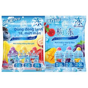 LIUM | Fresh Fruit Pulp Ice Slushy Pops Electrolyte Jello