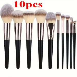 3-15Pcs Makeup Brushes Set Super Fluffy Loose Powder Brush Eyeshadow Blush Foundation Women Cosmetic Blending Brush Beauty Tools