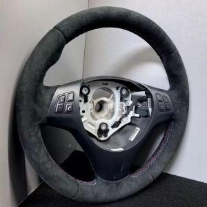 Hand Stitched Soft Suede Steering Wheel Cover M Sport M3 E90 E91 E92 E87 E81 E82 E88 X1 E84 Steering Wrap Cover For BMW E93