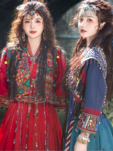 Princess Style Hanfu Spring Autumn Travel Photography Ethnic Minority Bé Gái Traditional Costume Ancient Style Hanfu Half Skirt