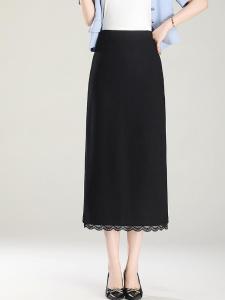 Váy Dài Nửa Thân Trên Chữ a Màu Đen Mùa Hè Cho Nữ Váy Dài Vừa Phải Váy Bó Sát Váy Xếp Ly Váy Chữ A Váy Chữ a