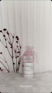 CREAM WALET JARING / WALET PINK JAMIN ASLI