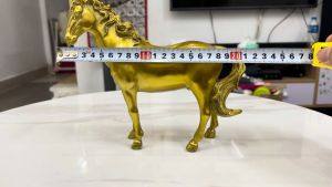 Tượng ngựa bằng đồng phong thủy ngang 21cm cao 18cm nặng 0.8kg