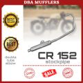 CR 152 Cafe Racer Keeway BOTTLE PIPE - Plug and play - Stock - STAINLESS - Double tube elbow - MAKAPAL. 