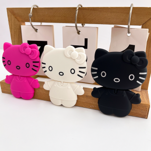 Hello Kitty Mobile Phone Holder with Mirror Rotatable Support Makeup Mirror Phone Case Sticker Binge-watching Outdoor Goddess Womens Hello Kitty Cartoon Mobile Phone Stand Class Shidi Flagship Store