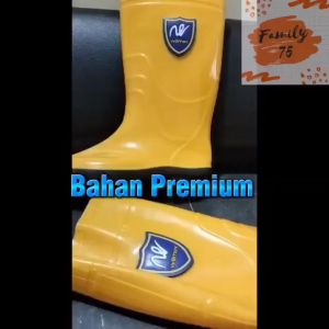 Sepatu Boot Kuning PVC Karet Tinggi 38cm Safety Boots Anti Air Wilmer