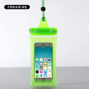 CampCraze Inflatable Floating Touch Screen Mobile Phone Waterproof Bag Three-Layer Sealed Hook And Loop Three-Fold Airbag Waterproof Mobile Phone Bag