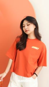 Oversized Crop Top / Kaos Baggy Crop Wanita - CHILL - NAOTEE
