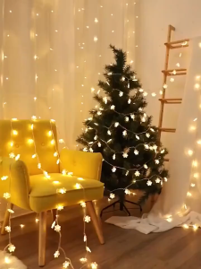 FS Lampu Tumblr Snow Lampu Natal Keping Salju Snowflake OPP Dekorasi