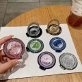 360 Rotating Bg Quicksand Plating Finger Ring Holder Fashion Glitter Stand Grip For Mobile Phone Back Sticker Socket Bracket. 