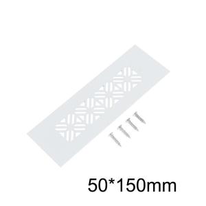 Nắp Thông Gió Hình Chữ Nhật Bằng Hợp Kim Nhôm S Rộng 50cm Lưới Thoáng Khí Trang Trí Dùng Cho Tủ Thông Gió