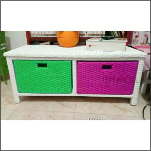 RAK LEMARI ROTTAN SINTETIS 2 KOTAK LACI SUSUN SAMPING BUFFET TV SUSUN ATAS SUSUN SAMPING WARNA WARNI SUSUN ATAS SUSUN SAMPING Buffet tv rottan sintetis Murah / Buffet Rattan Susun Samping Susun Atas / Meja Tempat TV dan DVD Rottan Minimalis P 88 X L 37 X