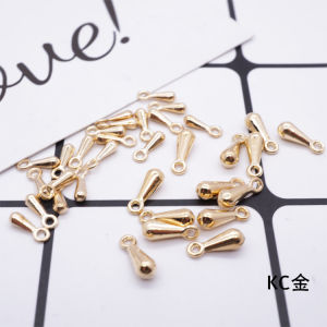 จี้รูปหยดน้ำ โซ่ต่อ จี้ DIY ทำมือ อุปกรณ์เครื่องประดับ เครื่องประดับแบบเรียบง่าย จี้รูปวงกลม โซ่สุดท้าย อุปกรณ์โลหะผสม