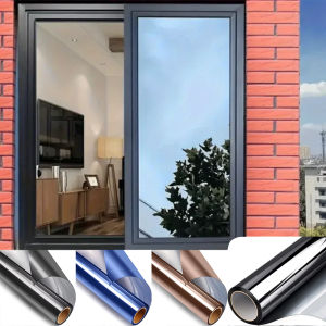 Home Glass Insulation Film Anti Peeping Privacy Protection Anti UV One-way Mirror Window Film Sticker Electrostatic Bonding