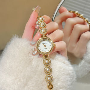 นาฬิกาข้อมือ Guo Pei เรโทร 2122 สำหรับผู้หญิง สายโซ่ กระจกป้องกันรอยขีดข่วน นาฬิกาข้อมือมีสายพร้อมโซ่ นาฬิกาแฟชั่น นาฬิกาแบรนด์ Guo Pei