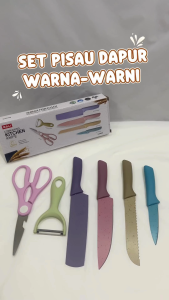 Lurix Pisau Dapur Set 6 in 1: Alat Memasak Berkualitas