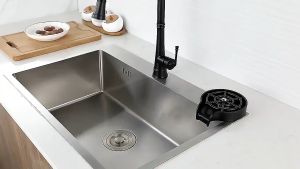 High Pressure Bottle Washer Faucet Glass Rinser for Kitchen Glass Cleaner Automatic Cup Washer