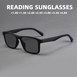 Men Square Frame Reading Sun Glasses Classic Anti UV Protection Presbyopic Eyeglasses Male 2025 New With Diopters +1.00 to +4.00