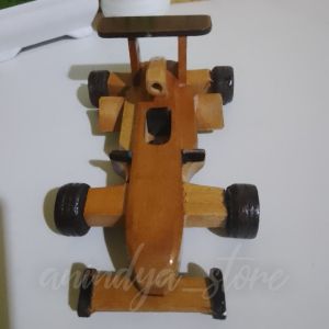 TERMURAH hiasan miniatur mobil F1 souvenir kayu