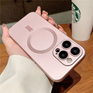Ốp Lưng Magsafe Mờ Cao Cấp Cho iPhone 17/16e/15/14/Pro Max/13/11/12 - Vỏ Mềm Hỗ Trợ Sạc Không Dây Từ Tính Kèm Bảo Vệ Ống Kính