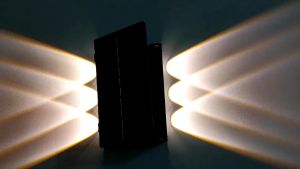 【Local Delivery】6 LED Solar Adjustable Wall Lamps Outdoor Waterproof Automatic Sensor Garden Light Wall lights for balcony fences