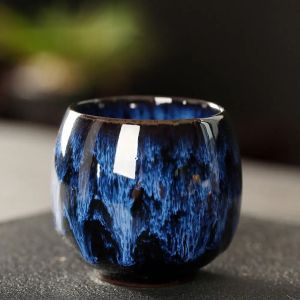Japanese Raku Ceramic Tea Cup Kiln Fired Glaze For Coffee Sake Wine Tasting Tea Ceremony Zen Meditation Home Bar Use