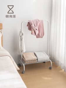 Lancorner Bedroom Window Seat Clothes Hat Rack Floor Standing Space Saving Temporary Iron Stand Multi Functional Home Furniture