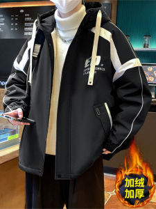 Thickened Fleece Jacket Autumn Winter New 2025 for Teenage Boys High School Students Warm Long Sleeve Zipper Hooded Coat