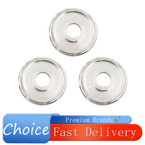 IRIN 3Pcs Trumpet Button Upper Screw Piston Upper Cover Silver Trumpet Replacement Accessories Upper Screw Brass Instruments