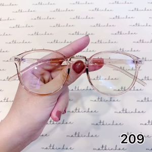 Kính mắt tròn nữ A&Eeyewear gọng kính cận nhựa dẻo thiết kế đơn giản phụ kiện thời trang 209